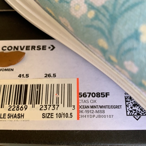 CONVERSE CTAS OX OCEAN MINT/WHITE/EGRET WMNS - Picture 13 of 13